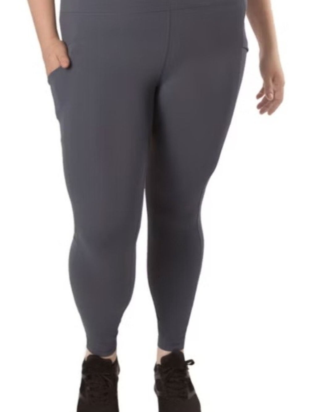 Spider Gray Leggings with Side Pockets
